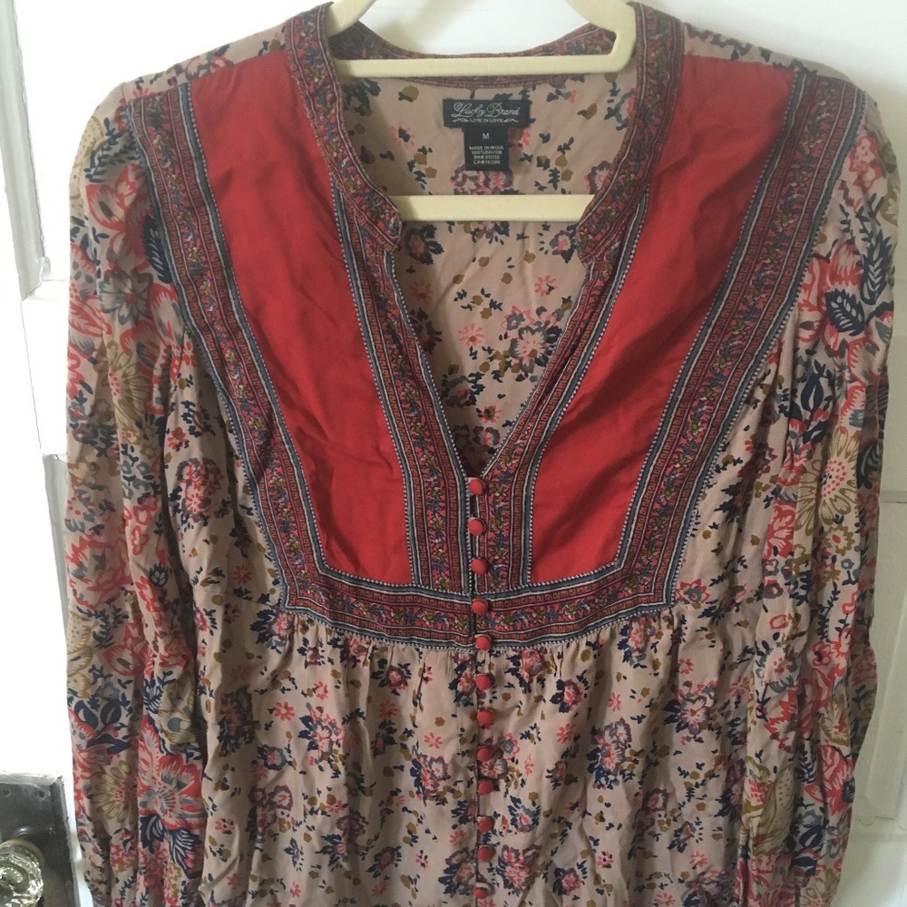 Lucky Brand Long Sleeve Blouse